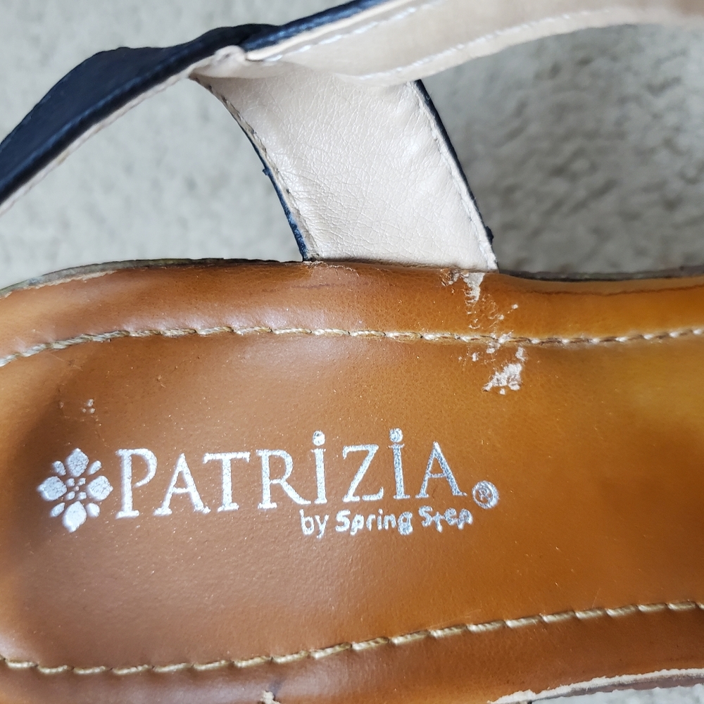 Patricia by Spring Step Satrada-B Medallion Wedge Heel, 41 (U.S. 9.5-10), Black - Picture 12 of 16